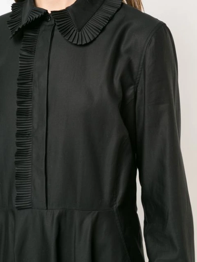 Shop Stella Mccartney Frill Trim Mini Dress In Black