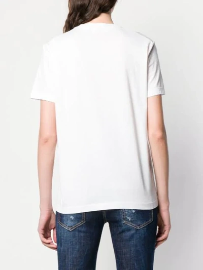 Dsquared2 Key Logo Print T-shirt In White