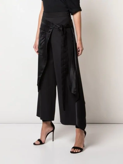 Shop Monse Apron Trousers In Black