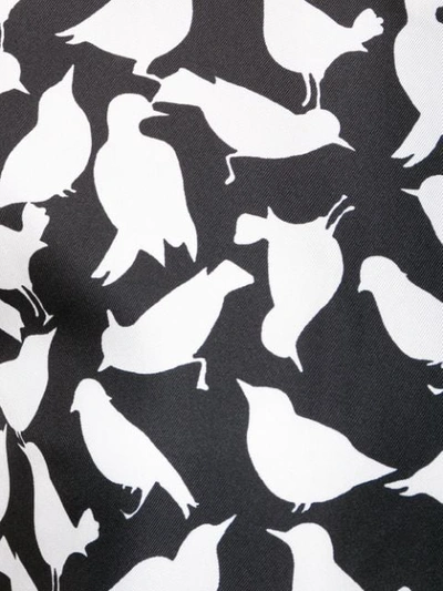 Shop La Doublej Bird Print Dress In Black