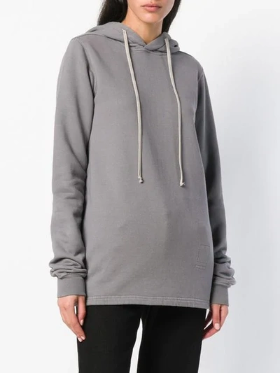 Shop Rick Owens Drkshdw Hooded Sweatshirt In Grey