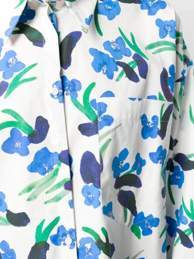 CHRISTIAN WIJNANTS FLORAL SHIRT - 白色