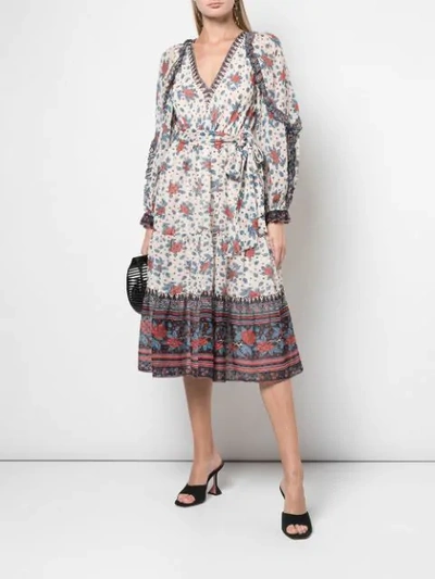 Shop Ulla Johnson Romilly Floral Print Dress In White