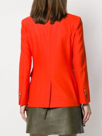 Shop Alberto Biani Double-breasted Blazer - Orange