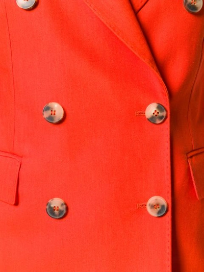 Shop Alberto Biani Double-breasted Blazer - Orange