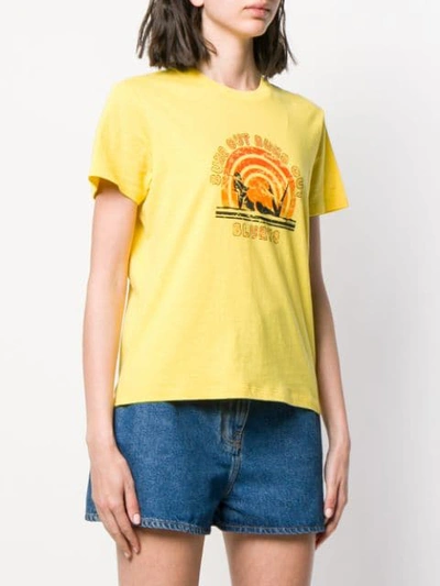 Shop Zimmermann Graphic Print T-shirt - Yellow