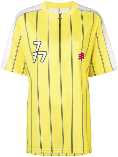 Shop Ienki Ienki Football T-shirt In Yellow