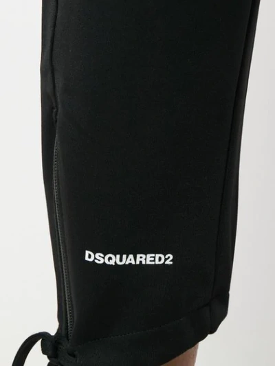 DSQUARED2 TAPERED LEG TRACK PANTS - 黑色