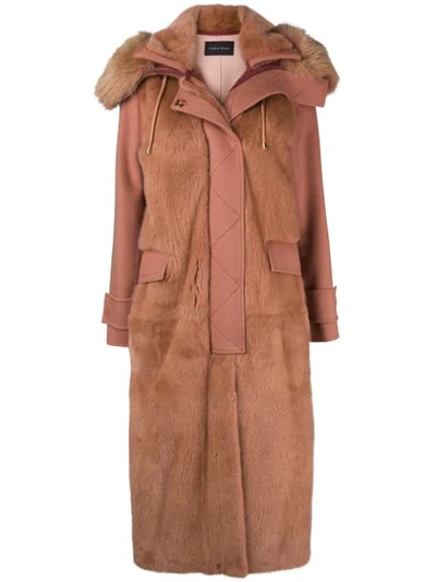 Shop Cara Mila Audrey Coat In Terracota