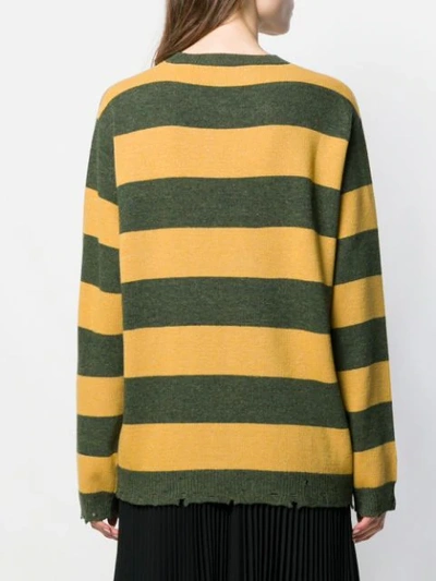 Shop Marc Jacobs Striped Jumper In Green