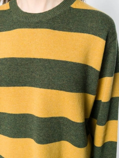 Shop Marc Jacobs Striped Jumper In Green