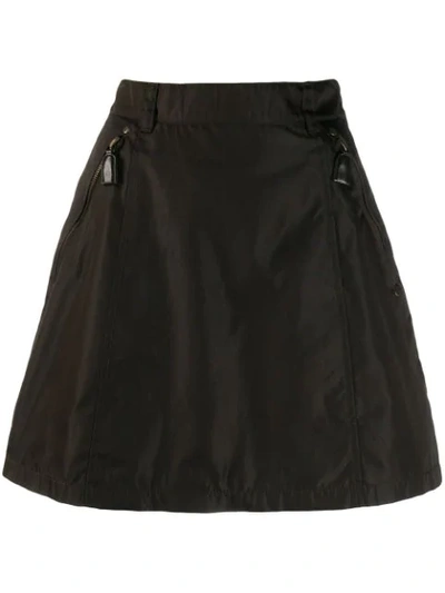 Pre-owned Prada A-line Mini Skirt In Brown