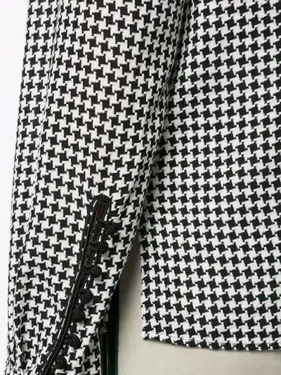 Shop Haider Ackermann Houndstooth Shirt In White ,black