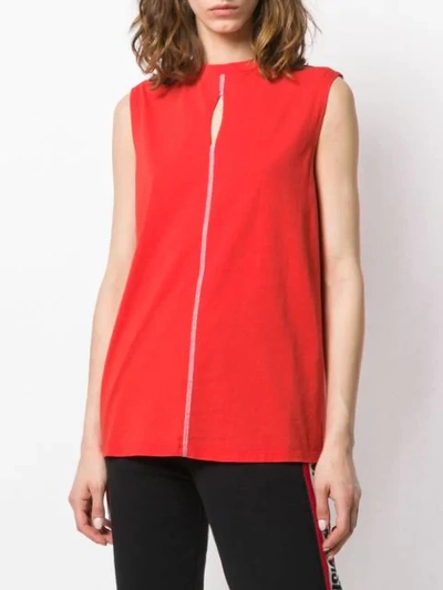 1017 ALYX 9SM RED SLEEVELESS TOP - 红色