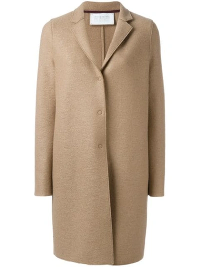 Shop Harris Wharf London Cocoon Coat In Neutrals