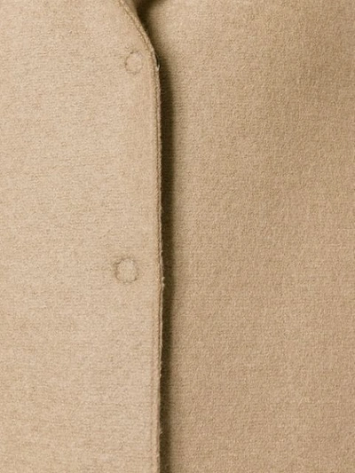 Harris Wharf London Cocoon Coat In Neutrals