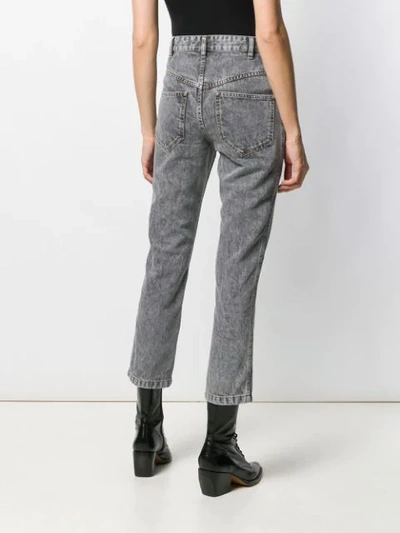 Shop Isabel Marant Étoile Notty Jeans In Grey