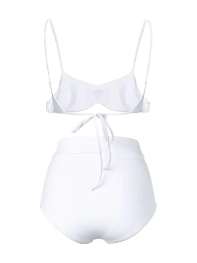 Shop Sian Swimwear High Waisted Swim Set In White