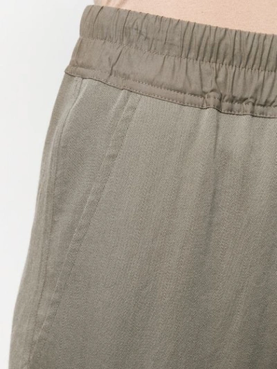 Shop Rick Owens Elasticated Waist Trousers In Brown