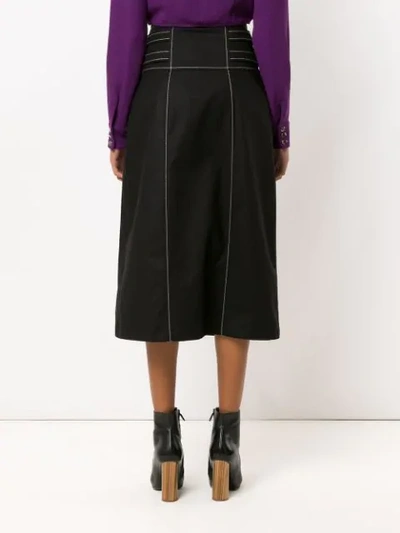 Shop Framed Explorer Midi Skirt In Black