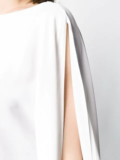 Shop Alexandre Vauthier Slit Sleeve Blouse In White
