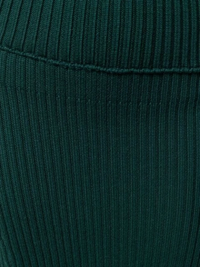 Shop Jacquemus Folded Knit Skirt In Green