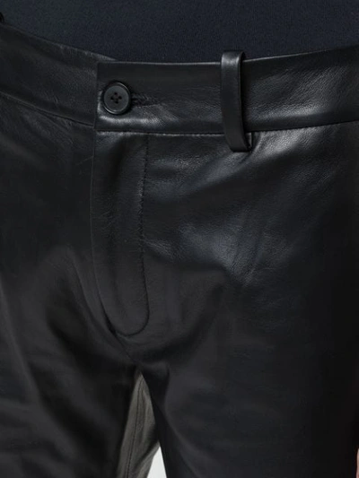 Shop Nili Lotan Cropped Military Trousers In Black