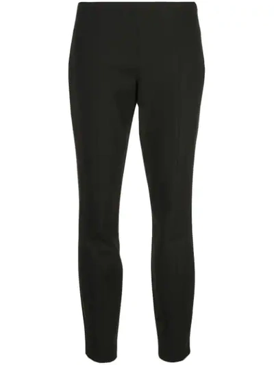 Shop The Row Mid Rise Skinny Trousers In Black