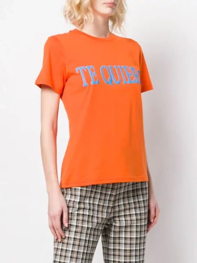 ALBERTA FERRETTI TE QUIERO T-SHIRT - 橘色