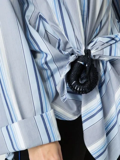 Shop Quetsche Striped Shirt In Blue ,white