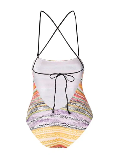 Shop Missoni Fine Knit Swimsuit In Sm742