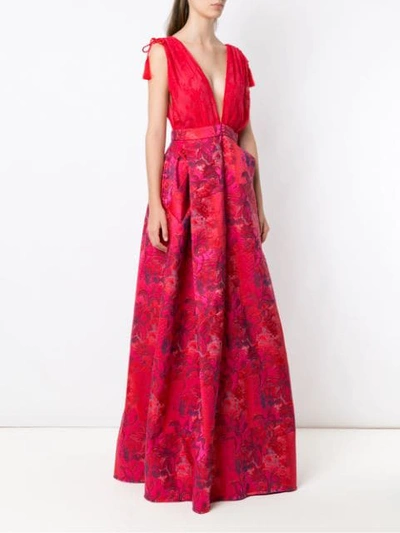 floral lace gown