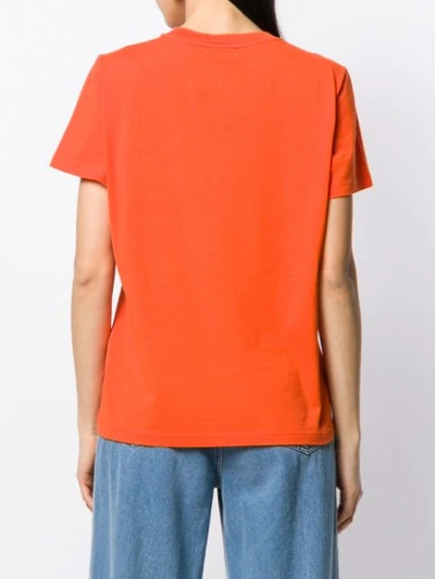 Shop Etro Graphic T-shirt In Orange