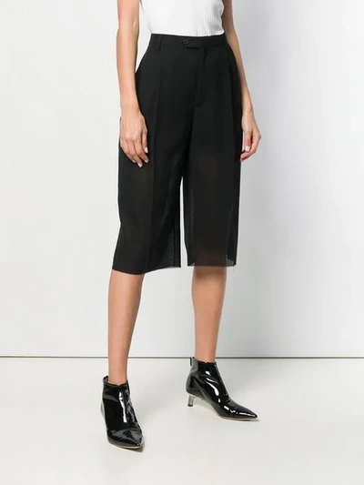 Shop Maison Margiela Knee-length Shorts In Black
