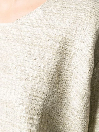 Shop Boboutic Loose Fitting Sweater In Neutrals