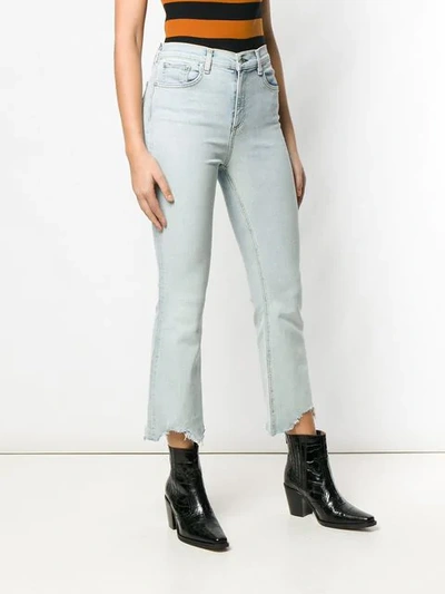 Shop Rag & Bone 'hana' Cropped-jeans In Blue