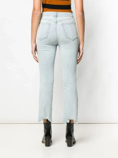 Shop Rag & Bone 'hana' Cropped-jeans In Blue