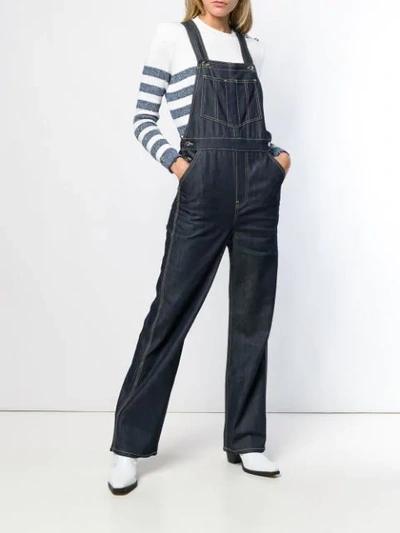 Shop Eve Denim Olympia Overalls In Ra Raw