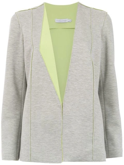 Shop Mara Mac Panelled Blazer In Grey