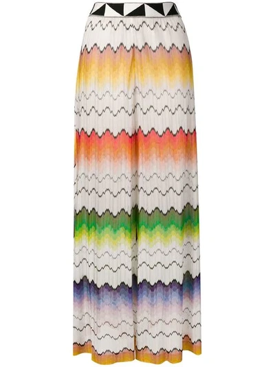 Shop Missoni Fade Away Palazzo Pants In White