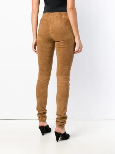 Shop Joseph Skinny Trousers In Brown