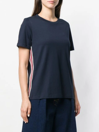 Shop Roqa Side Stripes T-shirt - Blue