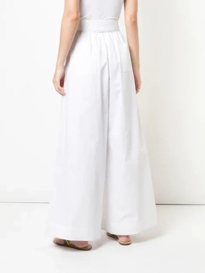 Shop Tome Palazzo Pants - Weiss In White