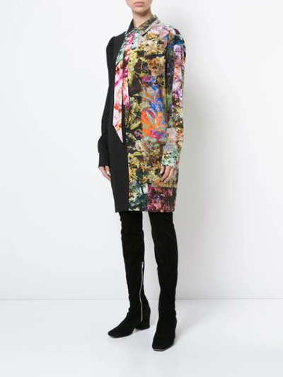 Shop A.f.vandevorst Patchwork Shirt Dress In Multicolour