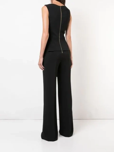 Shop Roland Mouret Structured Jumpsuit - Black