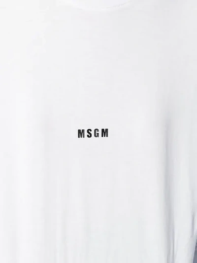 Shop Msgm Logo Print T-shirt In White