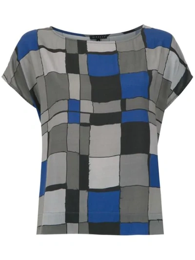 Shop Alcaçuz Lupa Printed Top In Blue