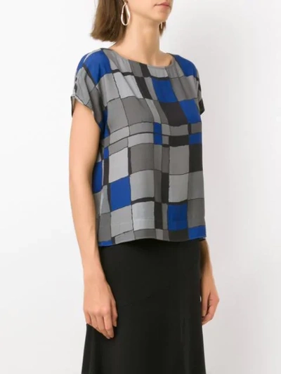 Shop Alcaçuz Lupa Printed Top In Blue