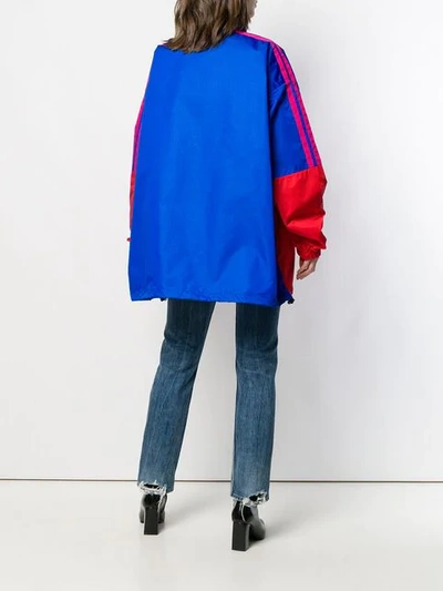 Shop Balenciaga Zip-up Logo Jacket In Red