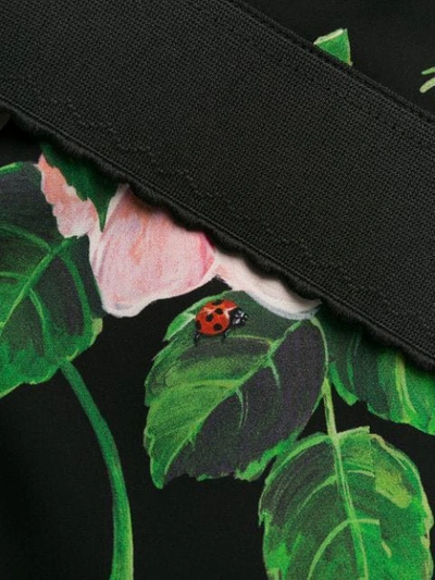 Shop Dolce & Gabbana Floral Print Skirt - Black